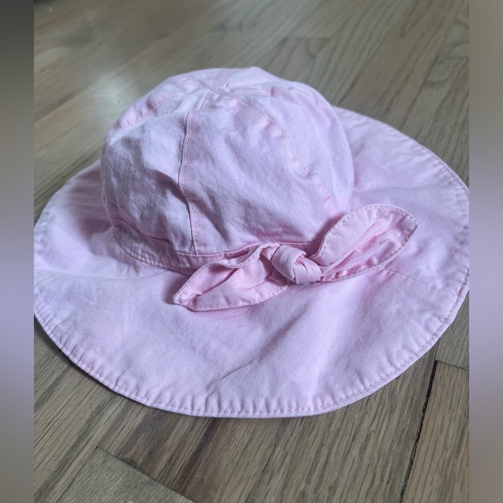 Baby Girl Pink Sun Hat with Tie Size 12-18 months - Picture 3 of 4